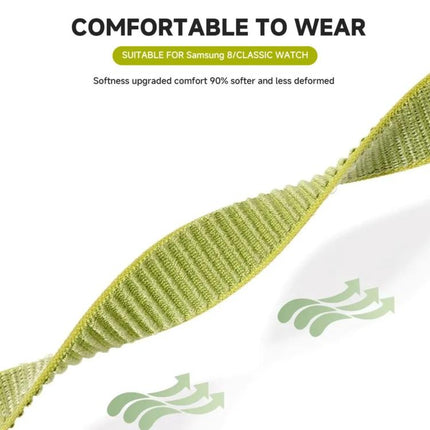 Parachute Buckle Mountain Pattern Woven Nylon Metal Tip Watch Band, For Samsung Galaxy Watch8 / Watch8 Classic - DealBuddy