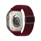 Diagonal Striped D-ring Buckle Nylon Elastic Watch Band, For Apple Watch 46mm / 49mm / 45mm / 44mm, For Apple Watch 42mm / 41mm / 40mm / 38mm - DealBuddy