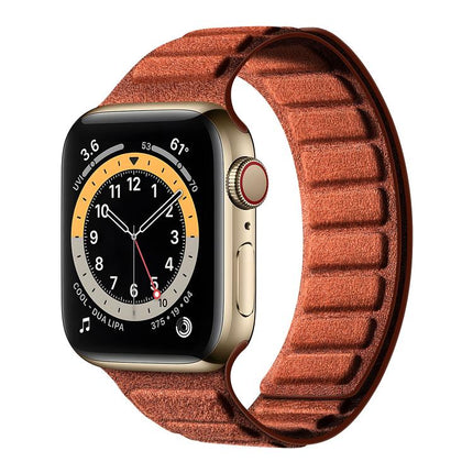 Square Magnetic Suede Watch Band, For Apple Watch 46mm / 49mm / 45mm / 44mm, For Apple Watch 42mm / 41mm / 40mm / 38mm - DealBuddy
