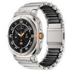 Magnetic Buckle Single-Bead Silicone Stainless Steel Watch Band, For Samsung Galaxy Watch Ultra 47mm / Ultra 2025 - DealBuddy