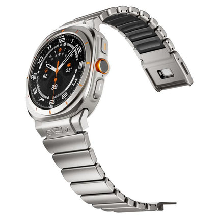Magnetic Buckle Single-Bead Silicone Stainless Steel Watch Band, For Samsung Galaxy Watch Ultra 47mm / Ultra 2025 - DealBuddy