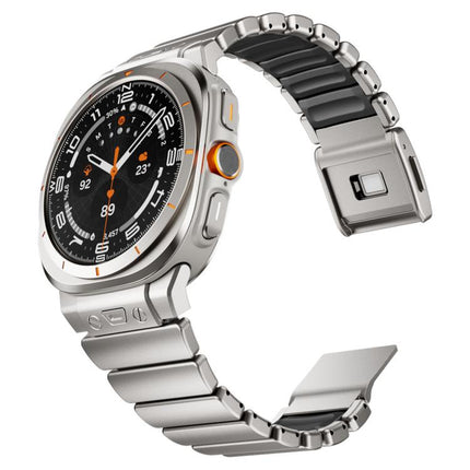 Magnetic Buckle Single-Bead Silicone Stainless Steel Watch Band, For Samsung Galaxy Watch Ultra 47mm / Ultra 2025 - DealBuddy
