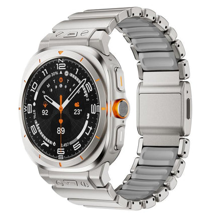 Magnetic Buckle Single-Bead Silicone Stainless Steel Watch Band, For Samsung Galaxy Watch Ultra 47mm / Ultra 2025 - DealBuddy