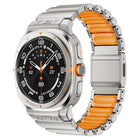 Magnetic Buckle Single-Bead Silicone Stainless Steel Watch Band, For Samsung Galaxy Watch Ultra 47mm / Ultra 2025 - DealBuddy