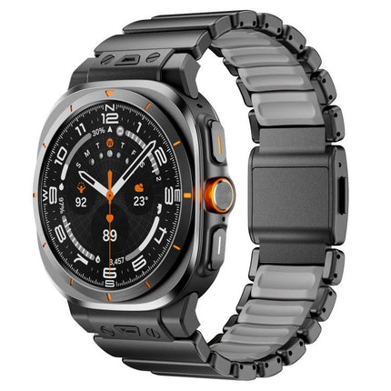 Magnetic Buckle Single-Bead Silicone Stainless Steel Watch Band, For Samsung Galaxy Watch Ultra 47mm / Ultra 2025 - DealBuddy