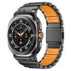 Magnetic Buckle Single-Bead Silicone Stainless Steel Watch Band, For Samsung Galaxy Watch Ultra 47mm / Ultra 2025 - DealBuddy