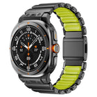 Magnetic Buckle Single-Bead Silicone Stainless Steel Watch Band, For Samsung Galaxy Watch Ultra 47mm / Ultra 2025 - DealBuddy