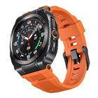 Vibrant Zinc Alloy Cover Integrated Silicone Watch Band, For Samsung Galaxy Watch Ultra / Ultra 2025 - DealBuddy