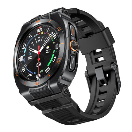 Vibrant Zinc Alloy Cover Integrated Silicone Watch Band, For Samsung Galaxy Watch Ultra / Ultra 2025 - DealBuddy