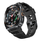 Vibrant Zinc Alloy Cover Integrated Silicone Watch Band, For Samsung Galaxy Watch Ultra / Ultra 2025 - DealBuddy