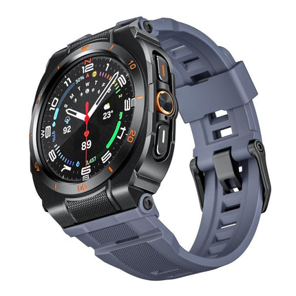 Vibrant Zinc Alloy Cover Integrated Silicone Watch Band, For Samsung Galaxy Watch Ultra / Ultra 2025 - DealBuddy