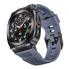 Vibrant Zinc Alloy Cover Integrated Silicone Watch Band, For Samsung Galaxy Watch Ultra / Ultra 2025 - DealBuddy