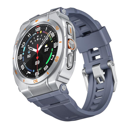 Vibrant Zinc Alloy Cover Integrated Silicone Watch Band, For Samsung Galaxy Watch Ultra / Ultra 2025 - DealBuddy
