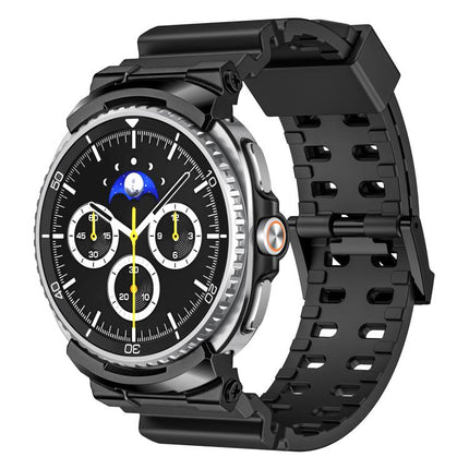 Breathable Dual Row Perforated Silicone Watch Band, For Samsung Galaxy Watch8 / Watch8 Classic - DealBuddy