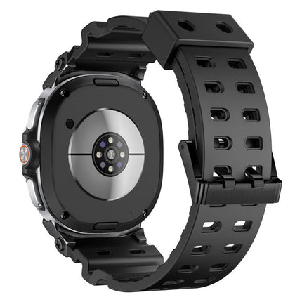 Breathable Dual Row Perforated Silicone Watch Band, For Samsung Galaxy Watch8 / Watch8 Classic - DealBuddy