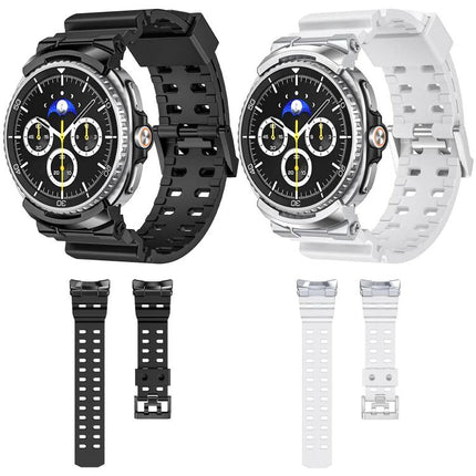 Breathable Dual Row Perforated Silicone Watch Band, For Samsung Galaxy Watch8 / Watch8 Classic - DealBuddy