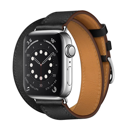 For Apple Watch 3 / 2 / 1 Generation 42mm Universal Leather Double-Loop Strap - DealBuddy