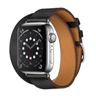 For Apple Watch 3 / 2 / 1 Generation 42mm Universal Leather Double-Loop Strap - DealBuddy