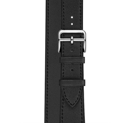 For Apple Watch 3 / 2 / 1 Generation 38mm Universal Leather Double-loop Strap - DealBuddy