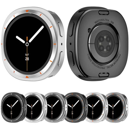 Metal Frame PC Back Cover Watch Protective Case, For Samsung Galaxy Watch8 44mm, For Samsung Galaxy Watch8 40mm - DealBuddy