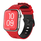 Diagonal Two-Color Silicone Watch Band, For Apple Watch 46mm / 49mm / 45mm / 44mm - DealBuddy