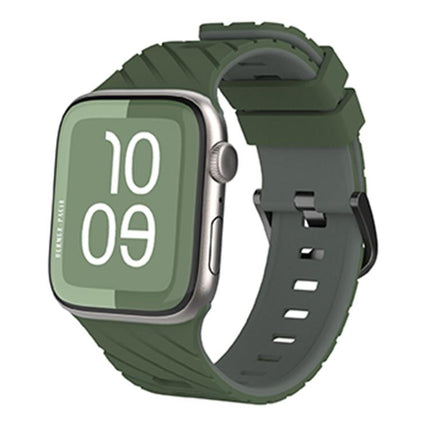 Diagonal Two-Color Silicone Watch Band, For Apple Watch 46mm / 49mm / 45mm / 44mm - DealBuddy
