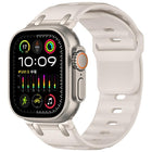 Customised Step-Style Solid Colour Silicone Watch Band, For Apple Watch 49mm / 46mm / 45mm / 44mm - DealBuddy