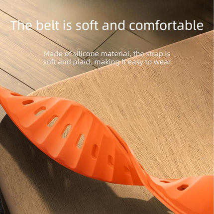 Customised Step-Style Solid Colour Silicone Watch Band, For Apple Watch 49mm / 46mm / 45mm / 44mm - DealBuddy