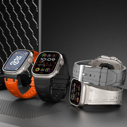 Triple-Layer Armour Silicone Watch Band, For Apple Watch 49mm / 46mm / 45mm / 44mm, For Apple Watch 42mm / 41mm / 40mm / 38mm - DealBuddy