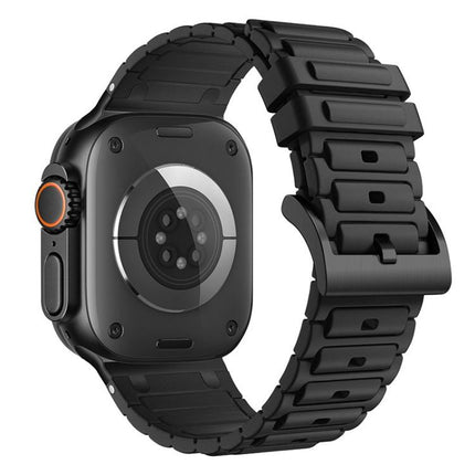 Reinforced I-Shape Texture Silicone Watch Band, For Apple Watch 49mm / 46mm / 45mm / 44mm, For Apple Watch 42mm / 41mm / 40mm / 38mm