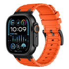 Reinforced I-Shape Texture Silicone Watch Band, For Apple Watch 49mm / 46mm / 45mm / 44mm, For Apple Watch 42mm / 41mm / 40mm / 38mm