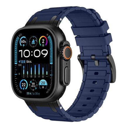 Reinforced I-Shape Texture Silicone Watch Band, For Apple Watch 49mm / 46mm / 45mm / 44mm, For Apple Watch 42mm / 41mm / 40mm / 38mm