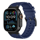 Reinforced I-Shape Texture Silicone Watch Band, For Apple Watch 49mm / 46mm / 45mm / 44mm, For Apple Watch 42mm / 41mm / 40mm / 38mm