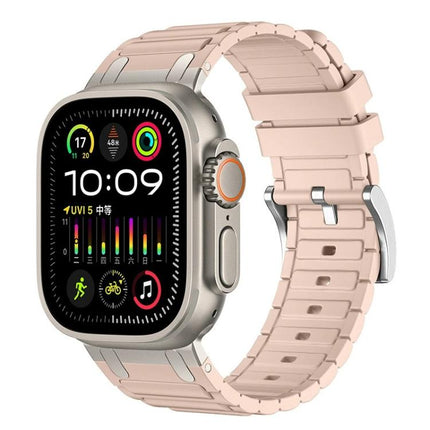 Reinforced I-Shape Texture Silicone Watch Band, For Apple Watch 49mm / 46mm / 45mm / 44mm, For Apple Watch 42mm / 41mm / 40mm / 38mm