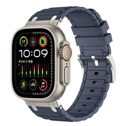 Reinforced I-Shape Texture Silicone Watch Band, For Apple Watch 49mm / 46mm / 45mm / 44mm, For Apple Watch 42mm / 41mm / 40mm / 38mm