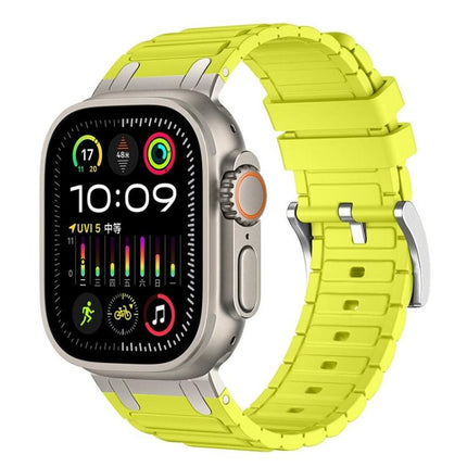 Reinforced I-Shape Texture Silicone Watch Band, For Apple Watch 49mm / 46mm / 45mm / 44mm, For Apple Watch 42mm / 41mm / 40mm / 38mm