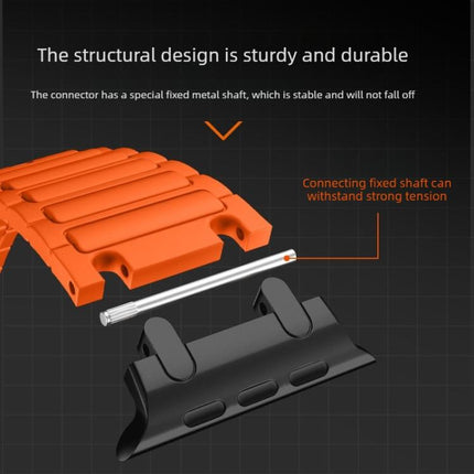 Reinforced I-Shape Texture Silicone Watch Band, For Apple Watch 49mm / 46mm / 45mm / 44mm, For Apple Watch 42mm / 41mm / 40mm / 38mm