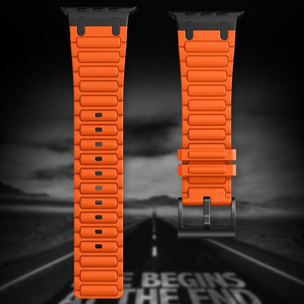 Reinforced I-Shape Texture Silicone Watch Band, For Apple Watch 49mm / 46mm / 45mm / 44mm, For Apple Watch 42mm / 41mm / 40mm / 38mm - DealBuddy