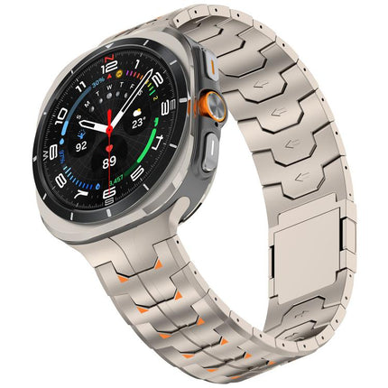 Steel Kongman Folding Clasp Titanium Metal Watch Band, For Samsung Galaxy Watch Ultra 47mm / Ultra 2025 - DealBuddy