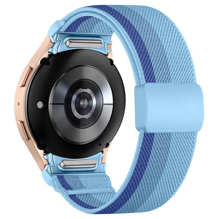 Press Button Twill Plastic Magnetic Buckle Nylon Watch Band, For Samsung Galaxy Watch FE / 7 / 6 / 5 / 4 - DealBuddy