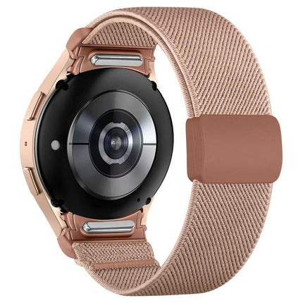 Press Button Twill Plastic Magnetic Buckle Nylon Watch Band, For Samsung Galaxy Watch FE / 7 / 6 / 5 / 4 - DealBuddy