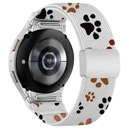 Press Button Twill Plastic Magnetic Buckle Nylon Watch Band, For Samsung Galaxy Watch FE / 7 / 6 / 5 / 4 - DealBuddy