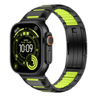 Multi-Faceted Rubber Inlaid Stainless Steel Watch Band, For Apple Watch 46mm / 49mm / 45mm / 44mm, For Apple Watch 42mm / 41mm / 40mm / 38mm - DealBuddy