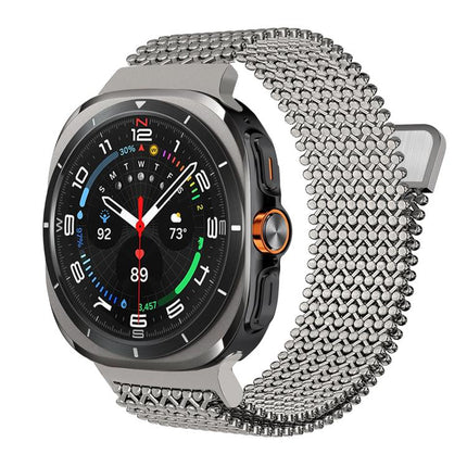 Breathable Stainless Steel Magnetic Watch Band, For Samsung Galaxy Watch Ultra / Ultra 2025, For Samsung Galaxy Watch8 / Watch8 Calssic - DealBuddy