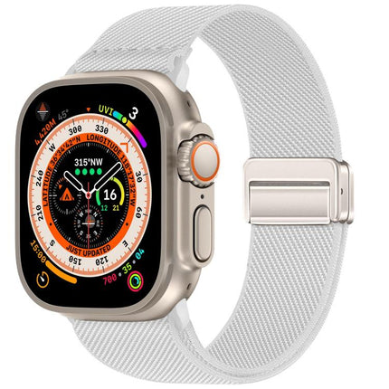 Double Magnetic Buckle Elastic Nylon Watch Band, For Apple Watch 49mm / 46mm / 45mm / 44mm, For Apple Watch 42mm / 41mm / 40mm / 38mm - DealBuddy