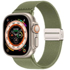 Double Magnetic Buckle Elastic Nylon Watch Band, For Apple Watch 49mm / 46mm / 45mm / 44mm, For Apple Watch 42mm / 41mm / 40mm / 38mm - DealBuddy
