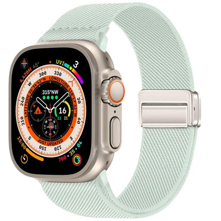 Double Magnetic Buckle Elastic Nylon Watch Band, For Apple Watch 49mm / 46mm / 45mm / 44mm, For Apple Watch 42mm / 41mm / 40mm / 38mm - DealBuddy