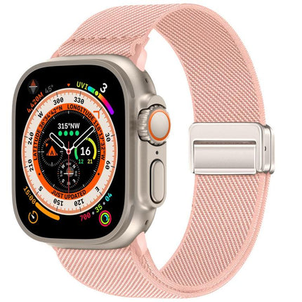 Double Magnetic Buckle Elastic Nylon Watch Band, For Apple Watch 49mm / 46mm / 45mm / 44mm, For Apple Watch 42mm / 41mm / 40mm / 38mm - DealBuddy