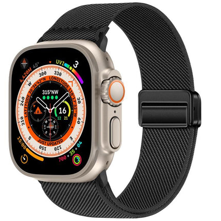 Double Magnetic Buckle Elastic Nylon Watch Band, For Apple Watch 49mm / 46mm / 45mm / 44mm, For Apple Watch 42mm / 41mm / 40mm / 38mm - DealBuddy