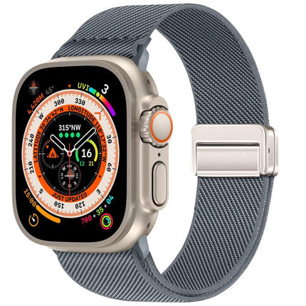 Double Magnetic Buckle Elastic Nylon Watch Band, For Apple Watch 49mm / 46mm / 45mm / 44mm, For Apple Watch 42mm / 41mm / 40mm / 38mm - DealBuddy